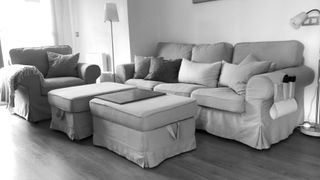 Fundas Ektorp Nordvalla Gris Oscuro IKEA