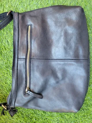 Bolso Biba Negro Tejido