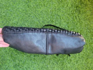 Bolso Biba Negro Tejido