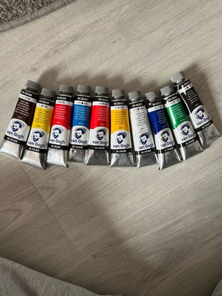 Maletín de pinturas acuarelas y pinceles