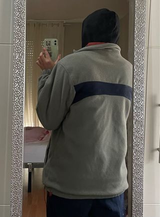 Chaqueta reversible invierno retro vintage