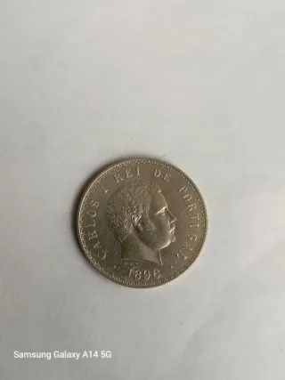 Moeda 500 Réis D. Carlos I 1896 Prata 917
