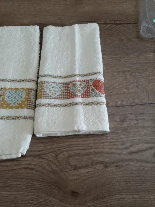 Asciugamani Spugna Jacquard Cuori