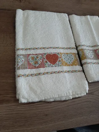 Asciugamani Spugna Jacquard Cuori