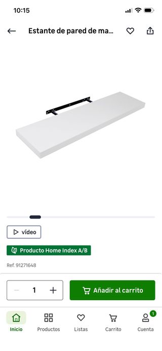 Lote 3 Estantes de pared flotantes