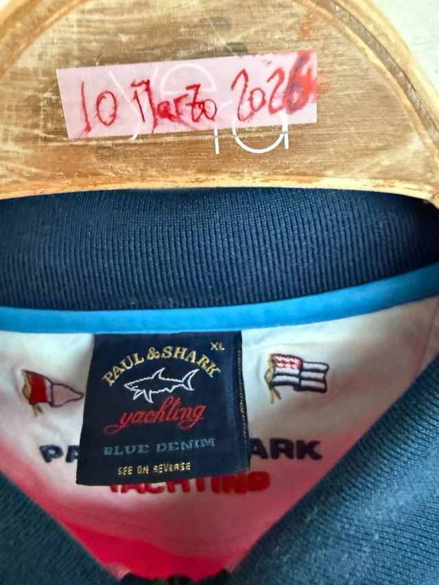 Polo rosa manga corta PAUL AND SHARK talla XL