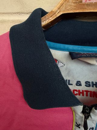 Polo rosa manga corta PAUL AND SHARK talla XL