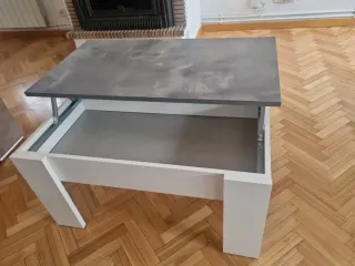 Mesa de centro moderna piedra y madera