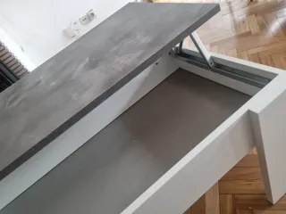 Mesa de centro moderna piedra y madera