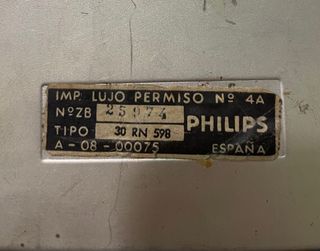 Radio Coche Philips 30 RN 598 Vintage