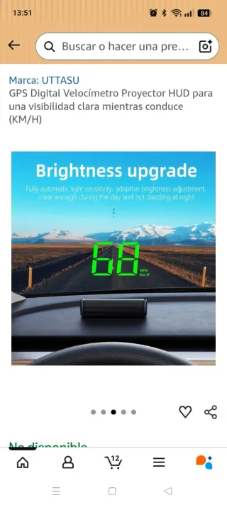 Velocímetro HUD Proyector Parabrisas