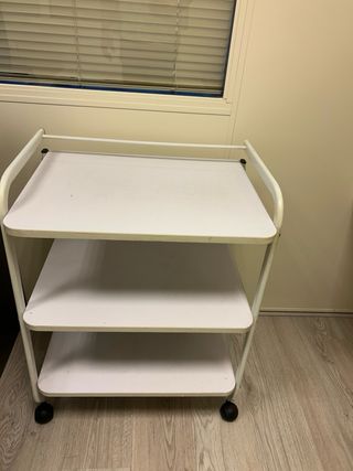 Carrito 3 baldas con ruedas