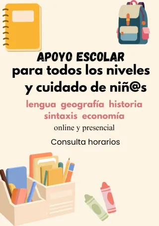 Oferto clases particulares