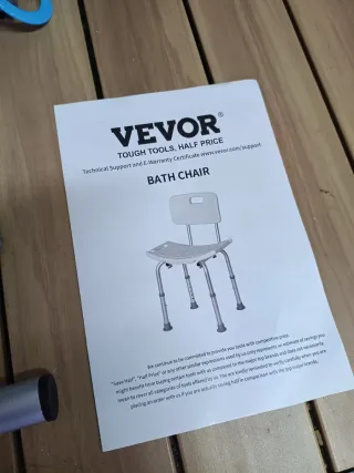 Asiento Ducha VEVOR Antideslizante Ajustable