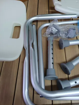 Asiento Ducha VEVOR Antideslizante Ajustable