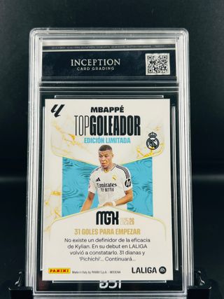 Cromo Kylian Mbappé Panini 2025-26 GM MINT 10