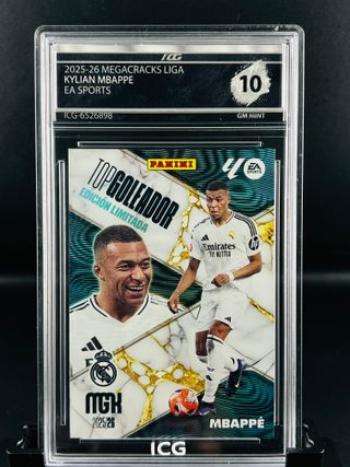 Cromo Kylian Mbappé Panini 2025-26 GM MINT 10