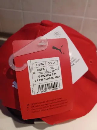Cappello Ferrari FW Puma Rosso Taglia 57