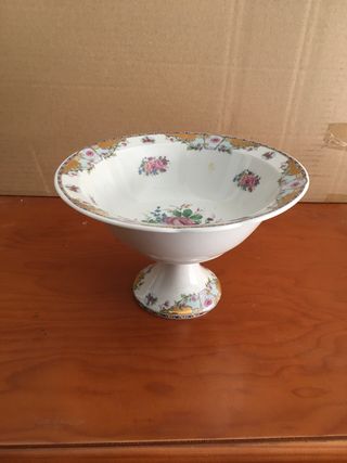 Centro de mesa porcelana flores