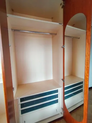 Armario 3 cuerpos madera marrón