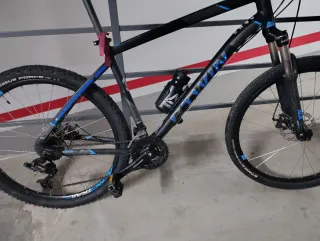 Bicicleta Bwin MTB Negra y Azul