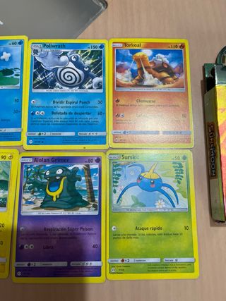 Cartas Pokémon Sol y Luna 2017 + Caja