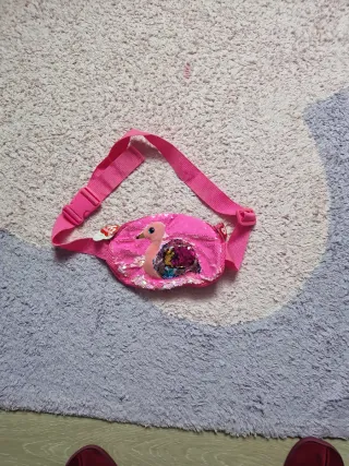 Borsa a tracolla per bambini con fiocco e paillettes