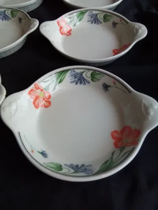 6 Platos Porcelana Inglesa Florales