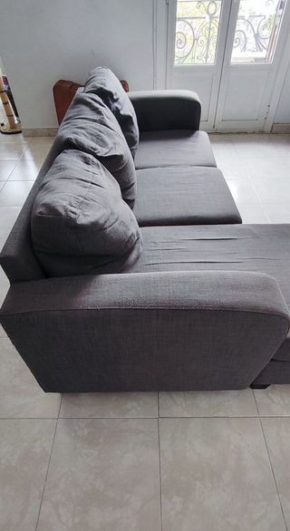 Sofá 3 plazas con chaise longue