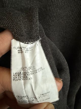 VINTAGE suéter marengo pico BURBERRY talla 7