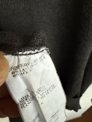 VINTAGE suéter marengo pico BURBERRY talla 7