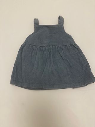 Vestido de bebé de pana