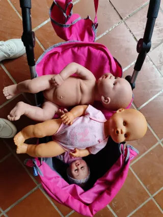 Carrito muñecas Chicco rosa