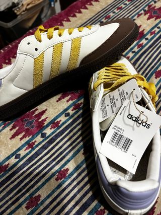 Adidas Samba Blancas y Amarillas
