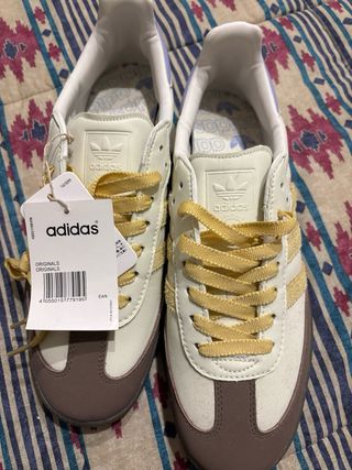 Adidas Samba Blancas y Amarillas