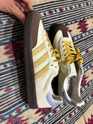 Adidas Samba Blancas y Amarillas