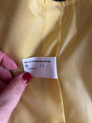 Justillo Huertana Dorado Talla 14