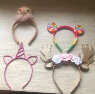 Lote 4 diademas divertidas