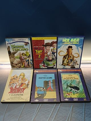DvD, 6 películas infantiles
