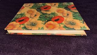 Álbum de fotos floral vintage