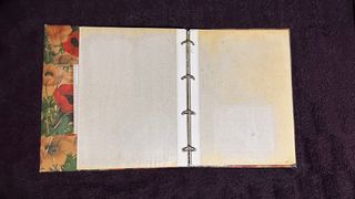 Álbum de fotos floral vintage