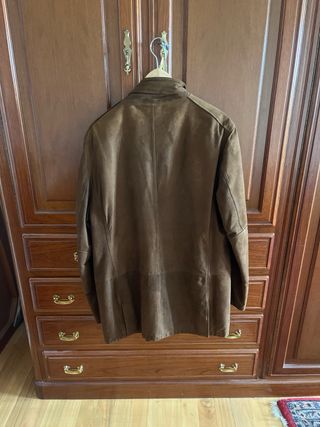 Chaqueta ante marrón hombre talla L. Ancho  50/82