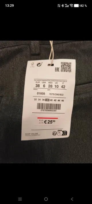 Pantalón gris de vestir