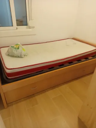 Cama nido madera y tela