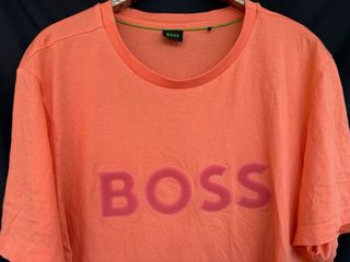 Camiseta naranja manga corta HUGO BOSS talla XL