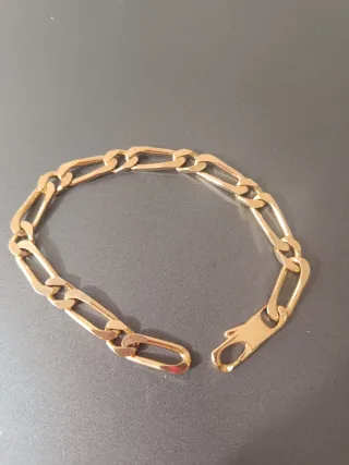 Pulsera chapada en oro 18k-unisex