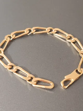 Pulsera chapada en oro 18k-unisex