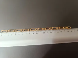 Pulsera chapada en oro 18k-unisex