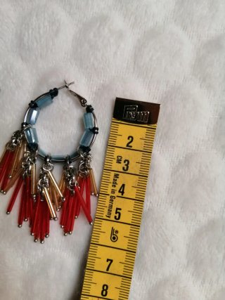 Orecchini pendenti Ottaviani oro e rossi