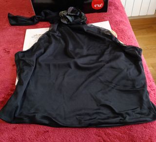 Conjunto elegante negro falda y top 44